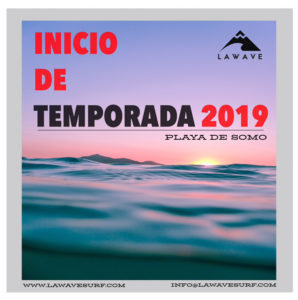 Lee más sobre el artículo INICIO DE TEMPORADA LA WAVE SURF Co 2019